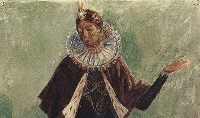 Marina Mniszech's Costume By K.petrov-Vodkin