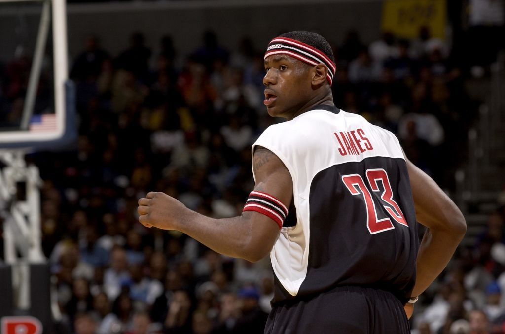 LeBron James #23 plays in the Jordan Capital Classic