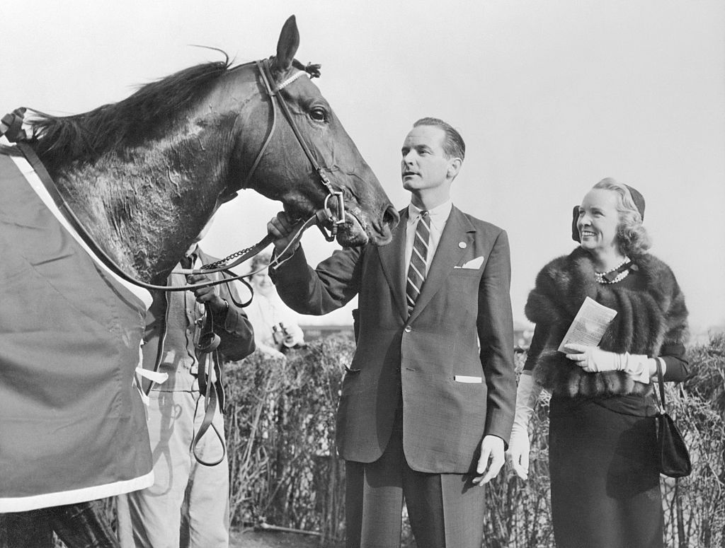 Ann and William Woodward with Horse