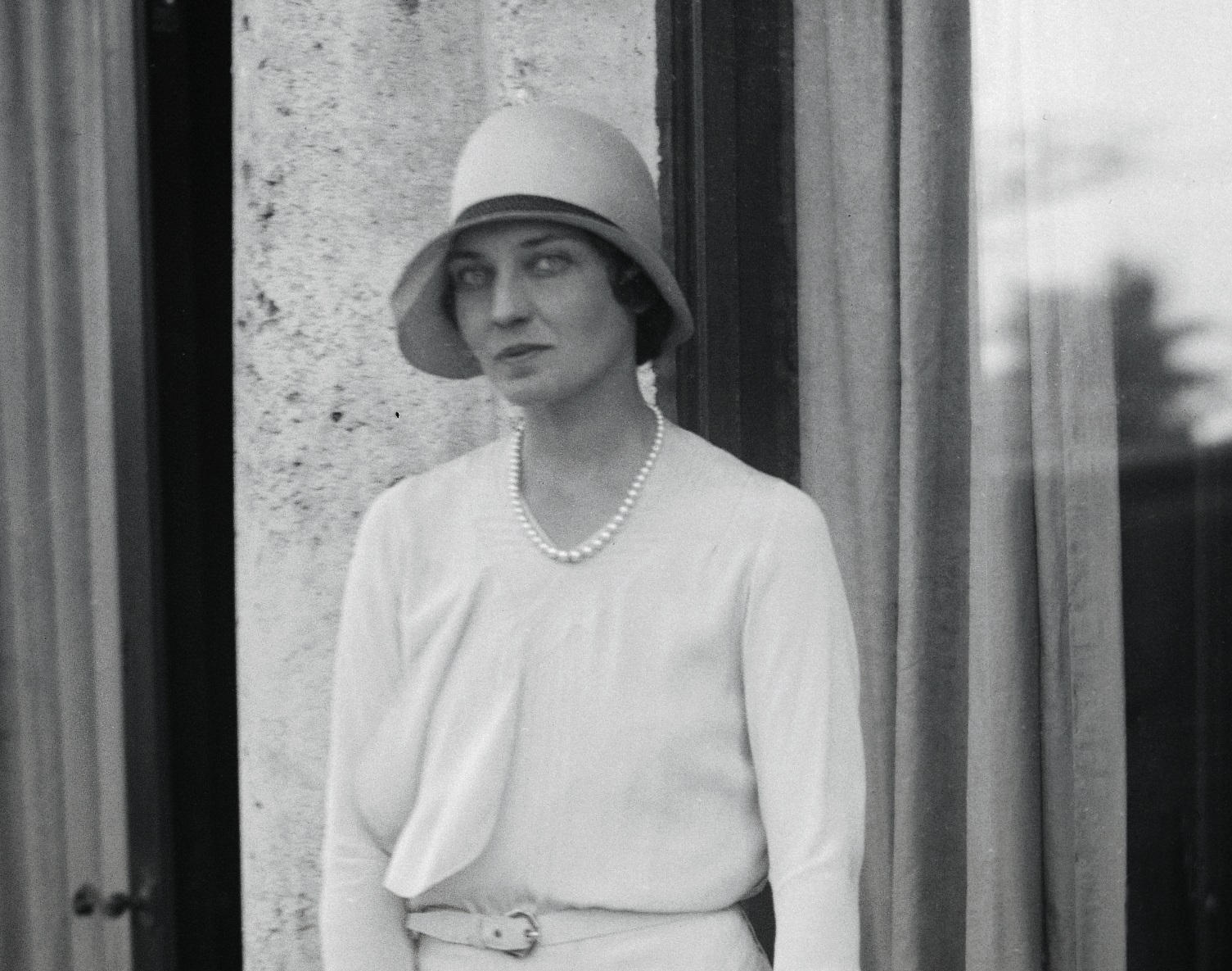 Mrs Harrison Williams Walking Outside - 1900