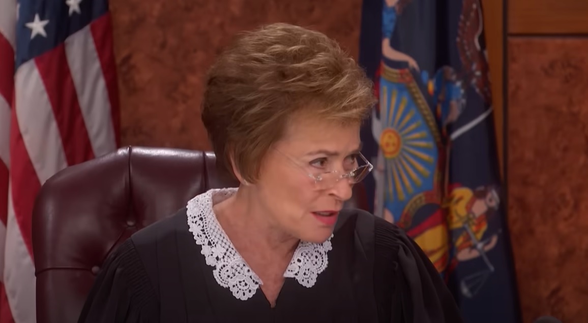 Screenshot from the reality court show Judge Judy (1996-2021)