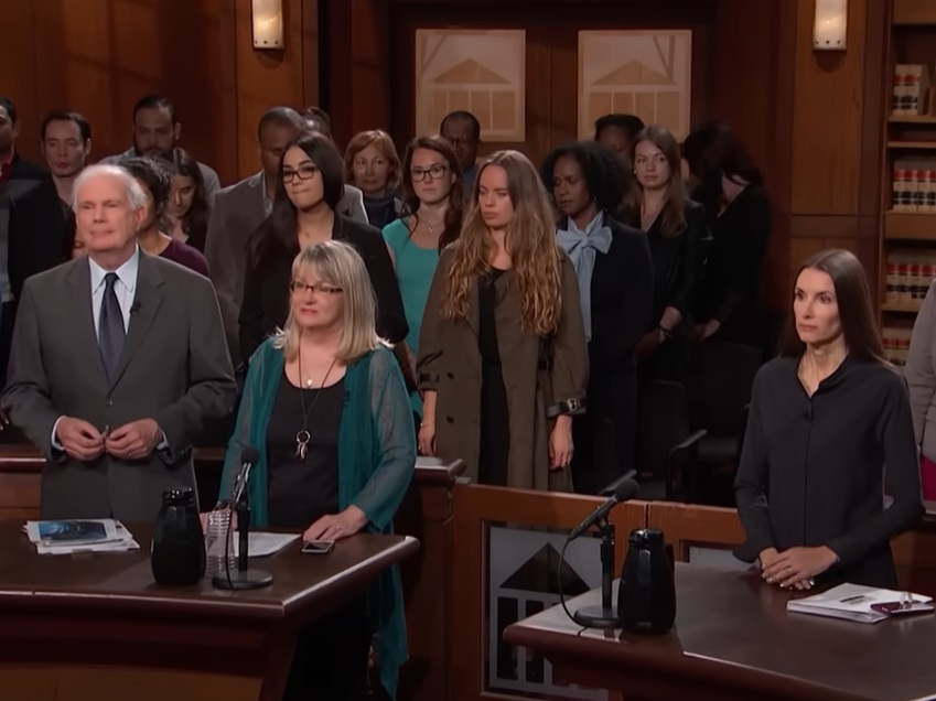 Screenshot from the reality court show Judge Judy (1996-2021)