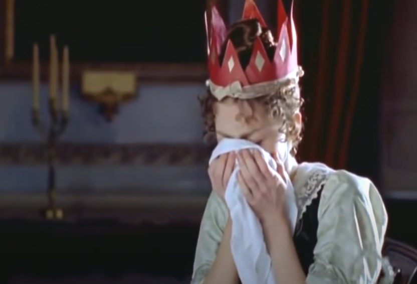 Julie Cox as Annabella Milbanke, Lady Byron    sitting at table