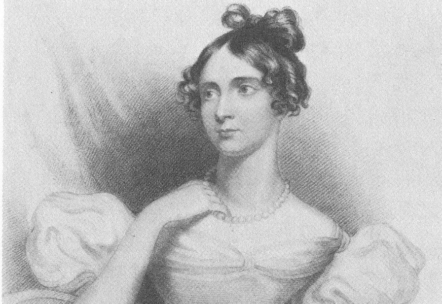 Annabella, Lady Byron in white dress