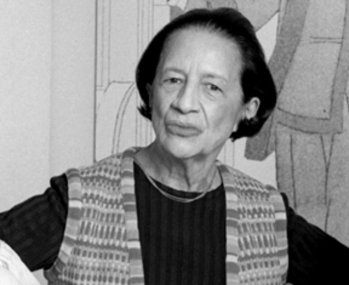 Diana Vreeland photographed in the Costume Institute at the Metropolitan Museum of Art, 1978