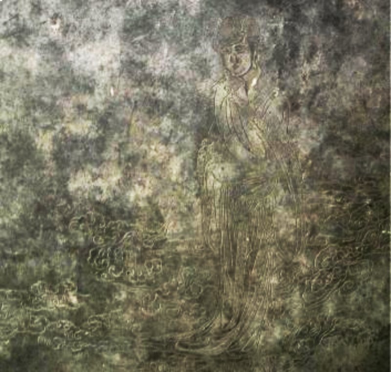 Carving of Sai Jinhua on her gravestone