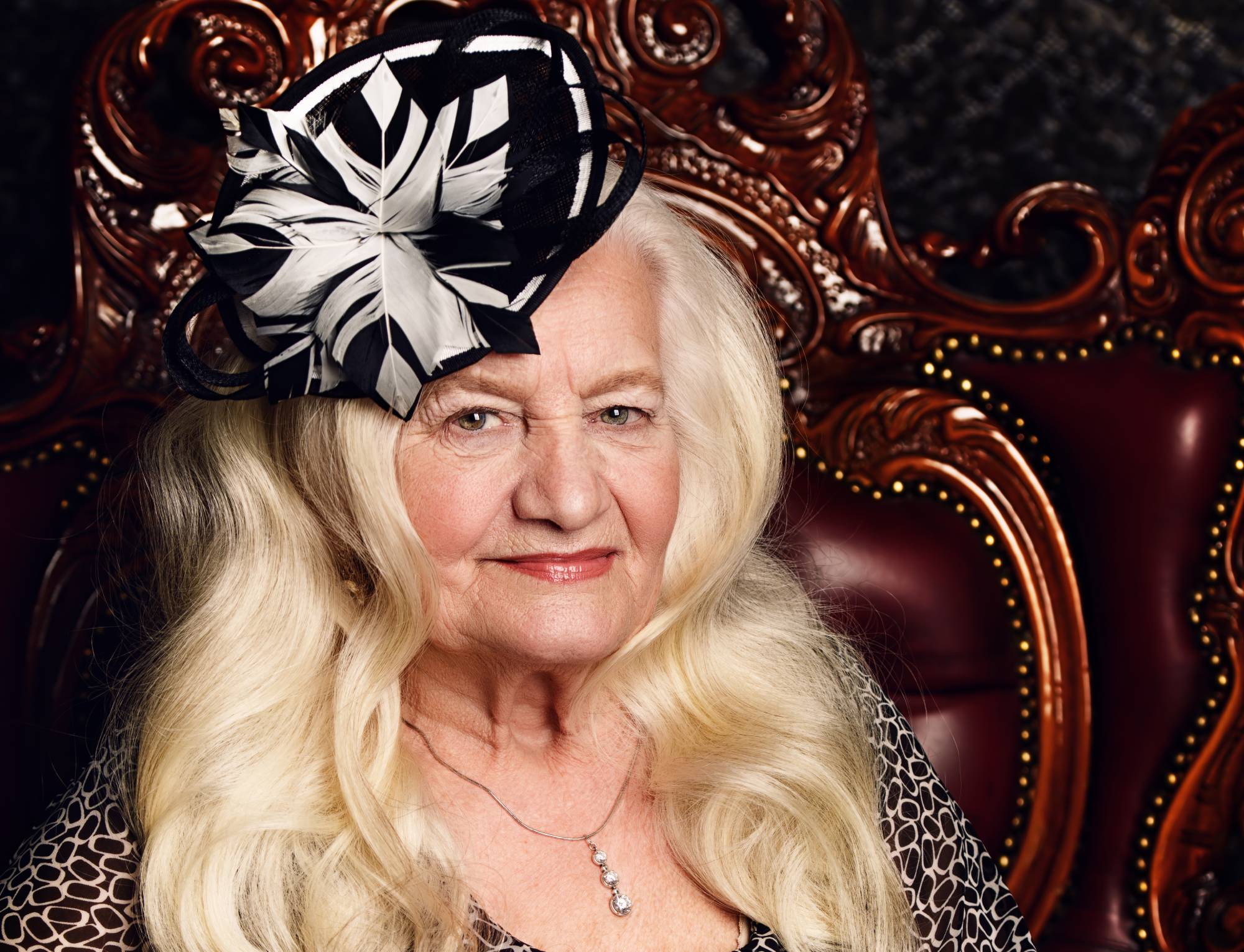 Fashionable old woman vintage