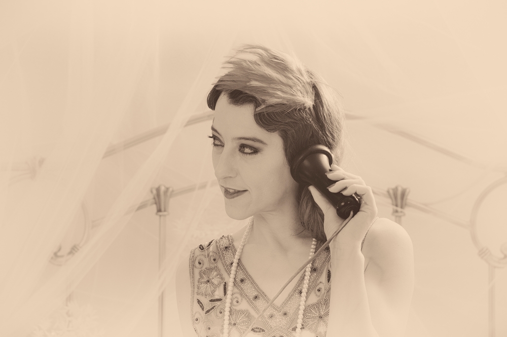 woman in a 1920's dress