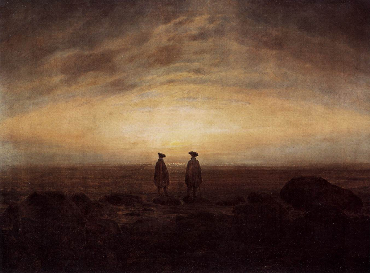 Caspar David Friedrich: Two Men by the Sea