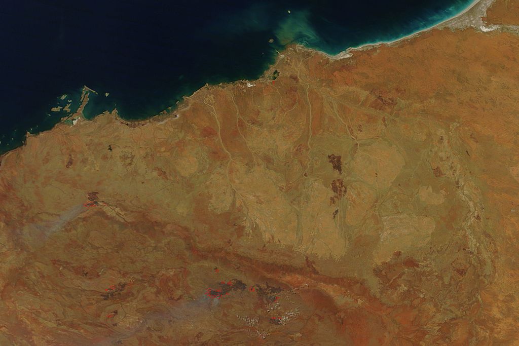 Satellite Image of the Pilbara Craton in Western Australia