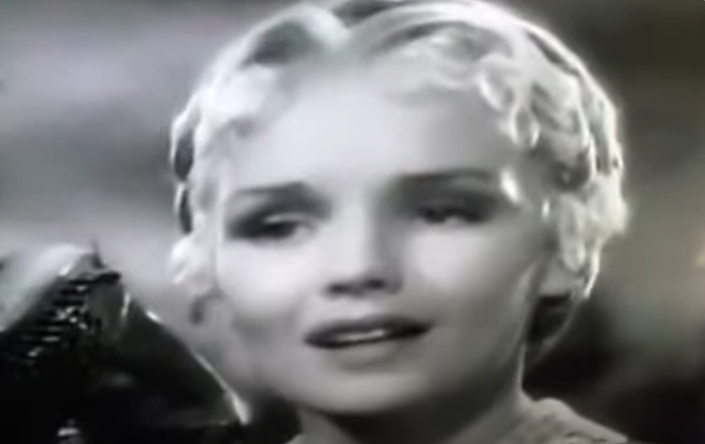 Screenshot from the movie The Toast of New York (1937), actress Frances Farmer as Josie Mansfield