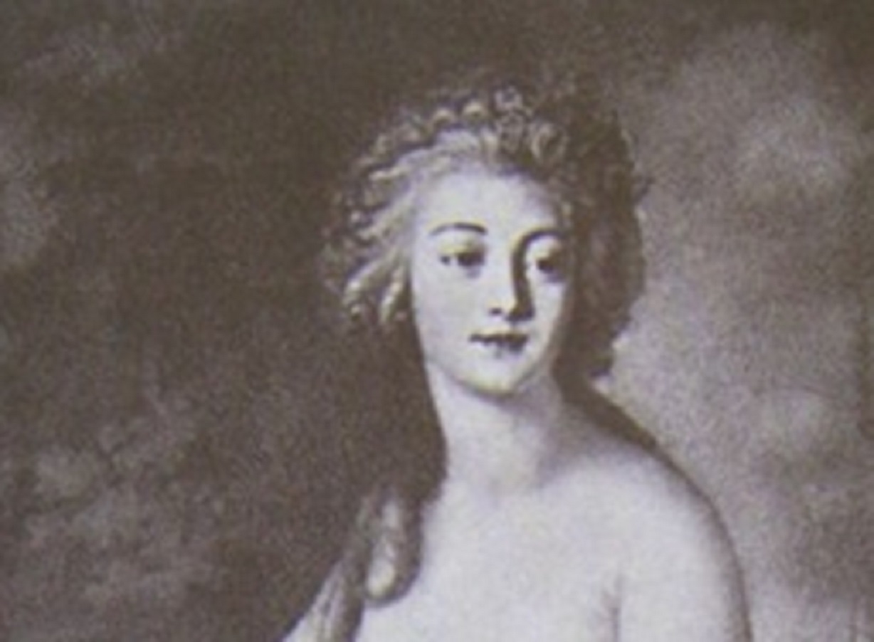 Portrait of Rosalie Duthé looking at back - 18th century