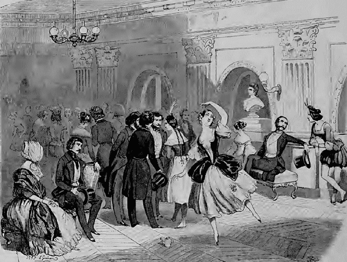 Former opera house Salle Le Peletier, Paris. - 1841