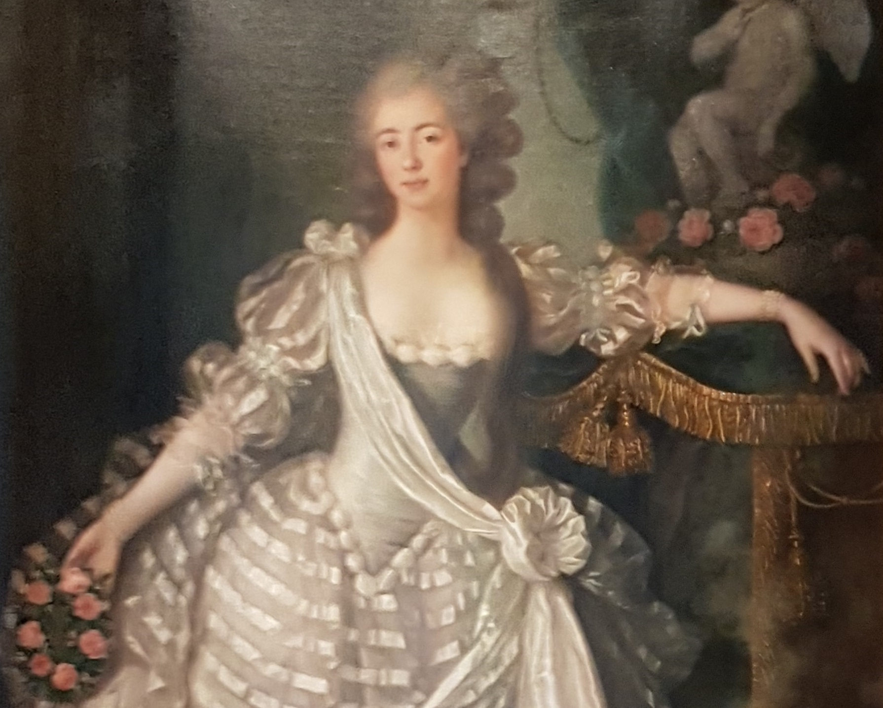 Portrait of Rosalie Duthé looking at back - 18th century