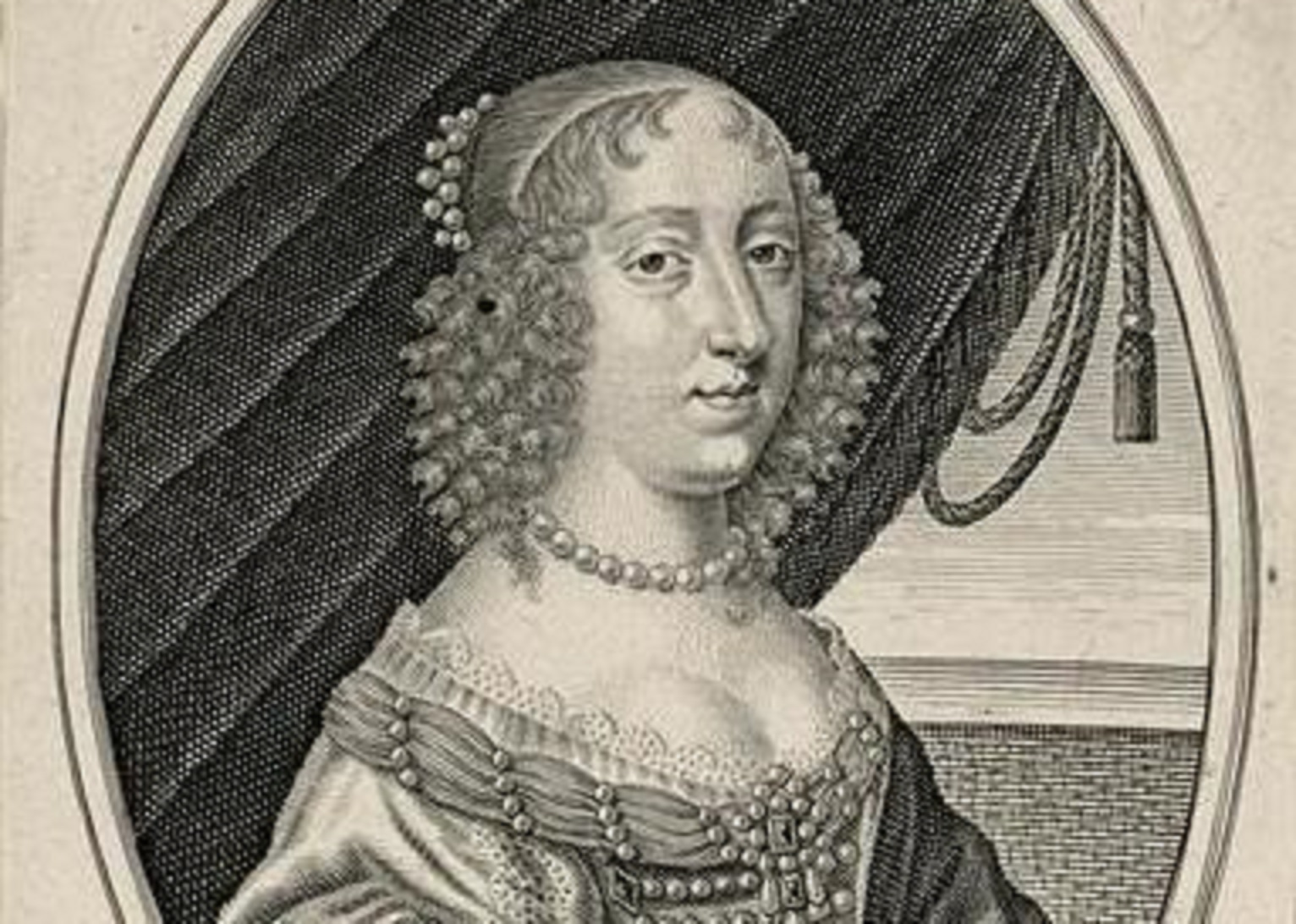 Portrait of Élisabeth de Bourbon duchesse of Nemours - 17th century