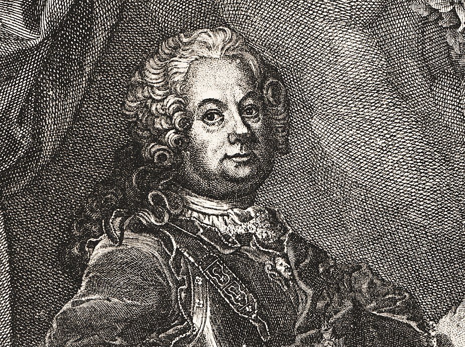 Portrait Engraving of Anders Anton Von Stiernman