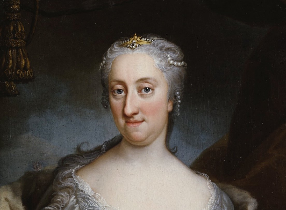 Portrait Painting of Ulrika Eleonora 1688-1741 queen of Sweden.