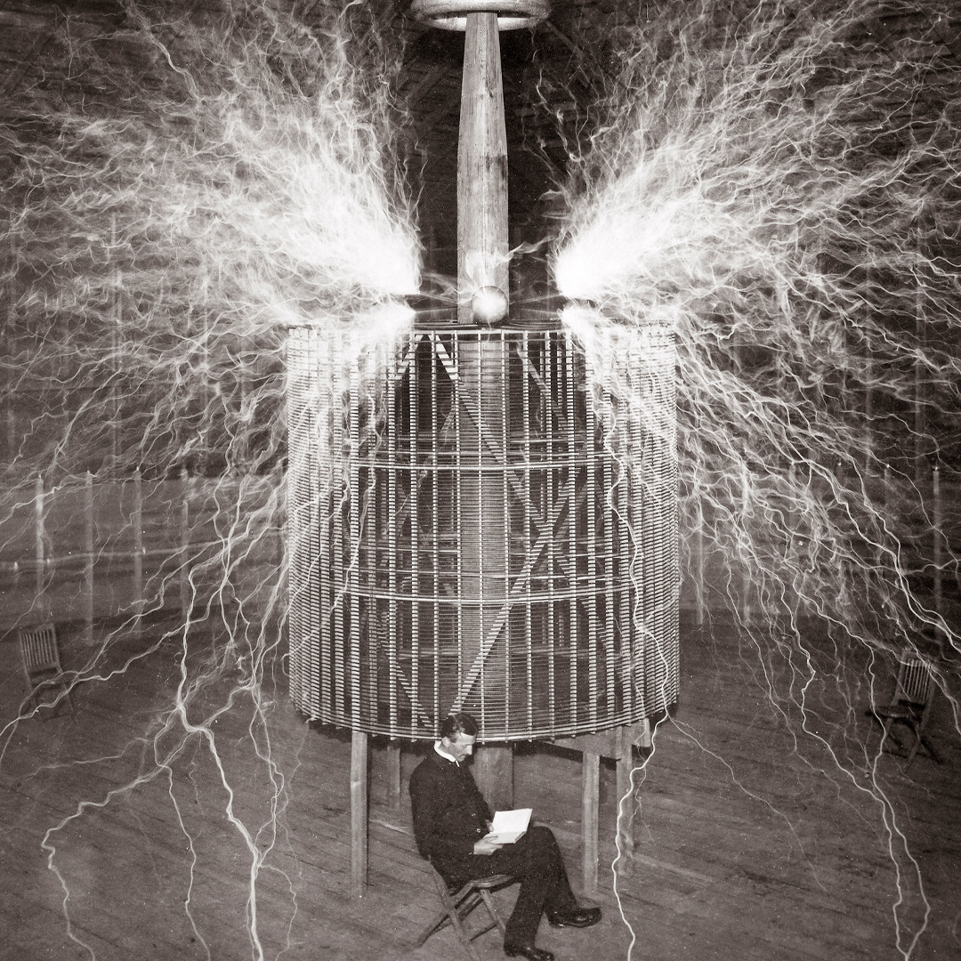 Nikola Tesla Coil Photograph Electricity