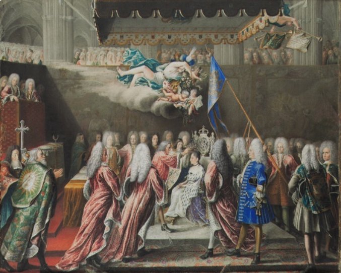 Ulrika Eleonora's coronation on March 17, 1719, in Uppsala Cathedral