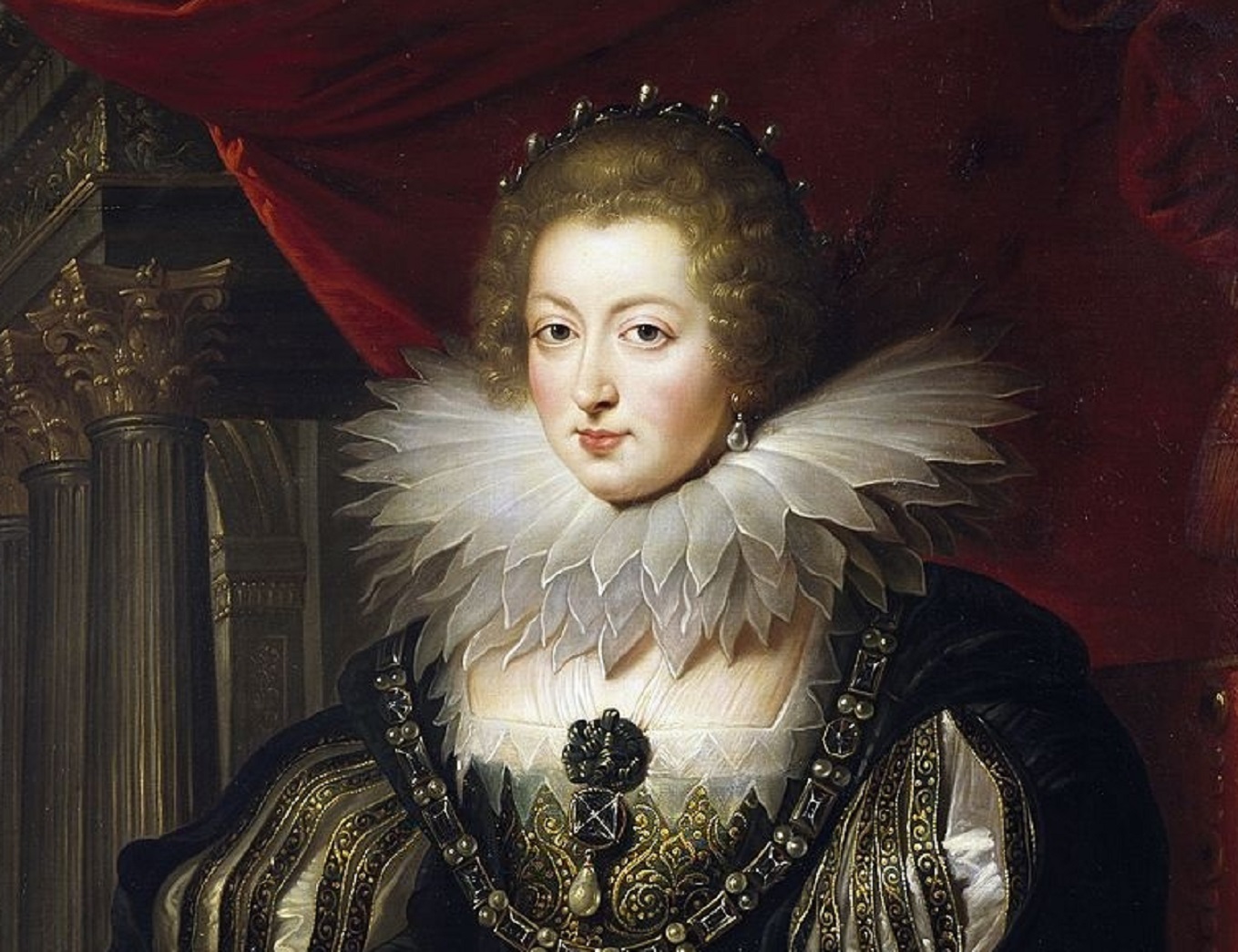 Portrait of Anne of Austria, Queen of France - circa 1625