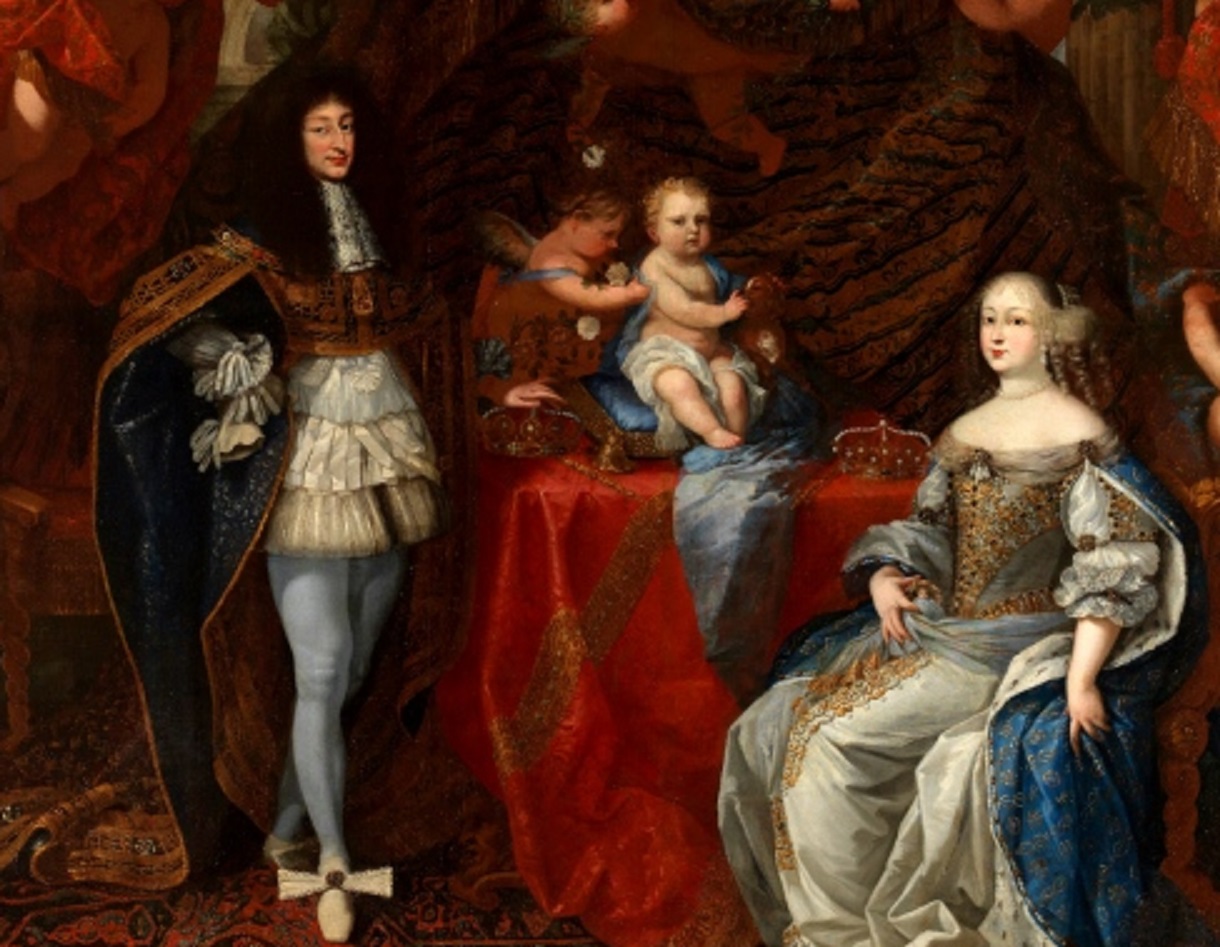 Portrait of Carlo Emanuele II and his wife Maria Giovanna of Savoy and their son Victor Amadeus II of Sardinia - 1666