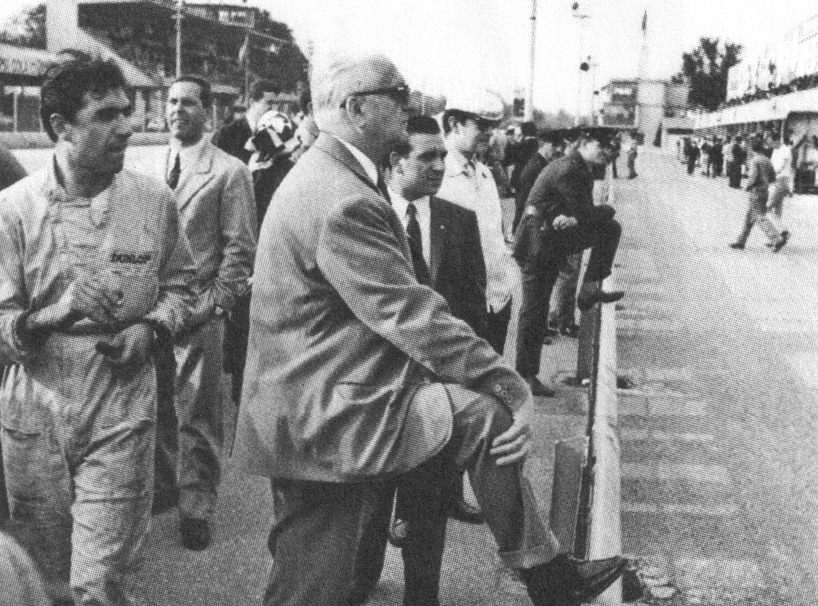 Enzo Ferrari in suit