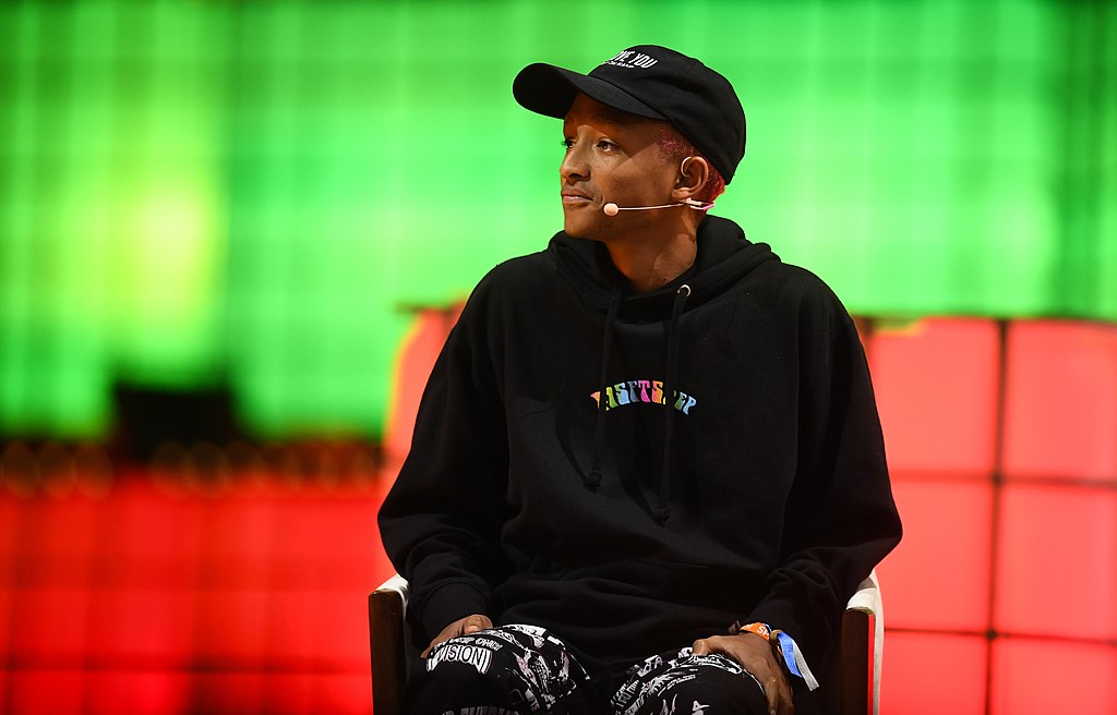 Jaden Smith, during the opening night of Web Summit at the Altice Arena in Lisbon