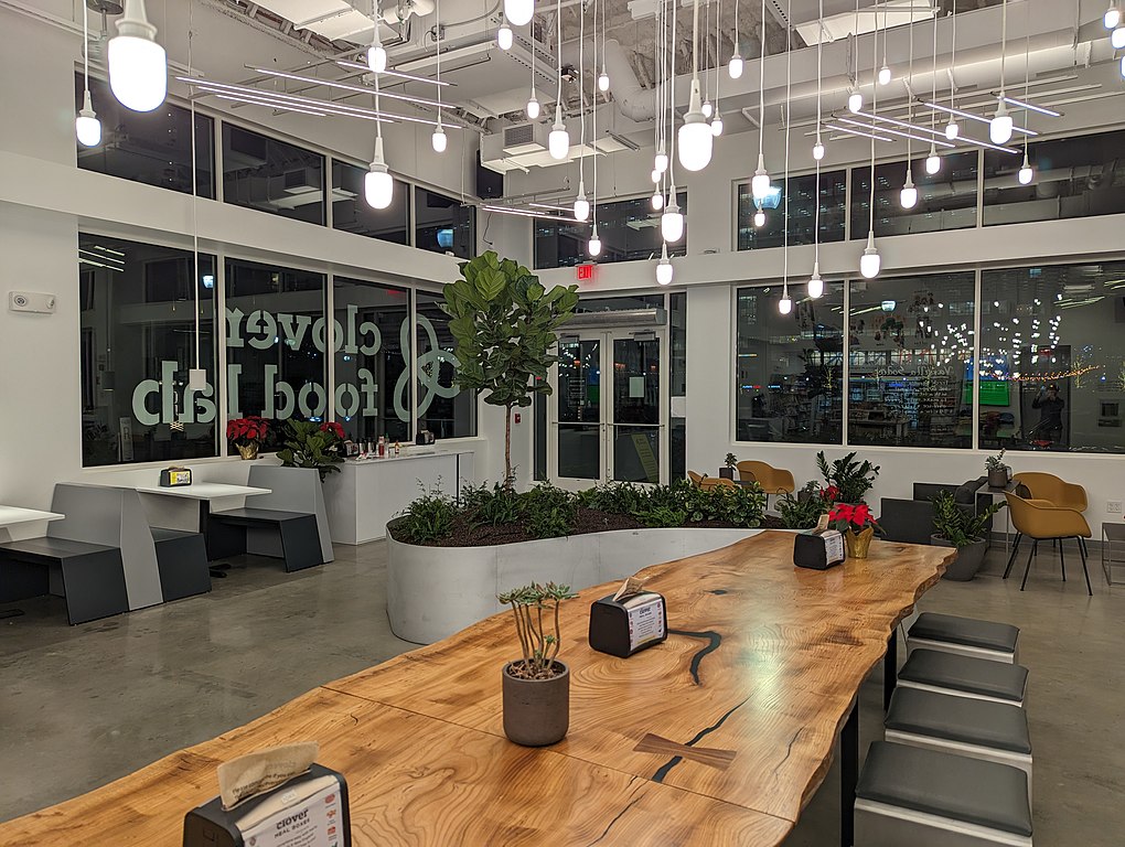 Clover Food Labs restaurant Interior
