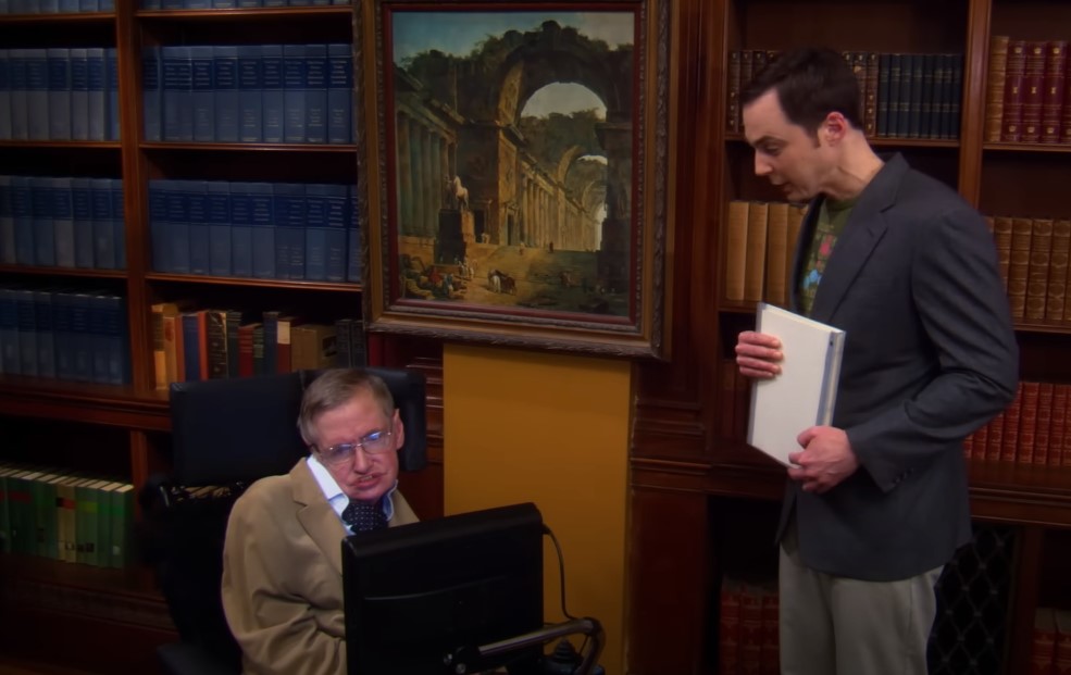 Sheldon Meets Stephen Hawking