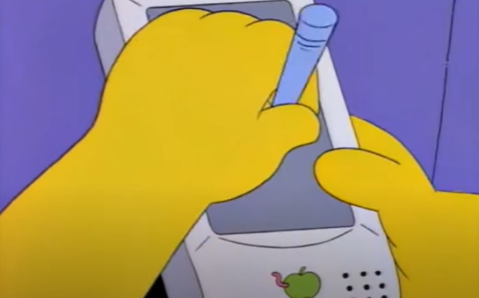 Screenshot from the animated sitcom The Simpsons (1989-)