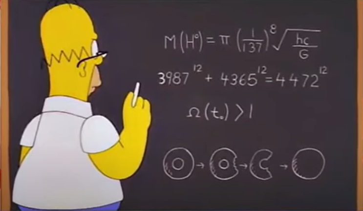 Screenshot from the animated sitcom The Simpsons (1989-)