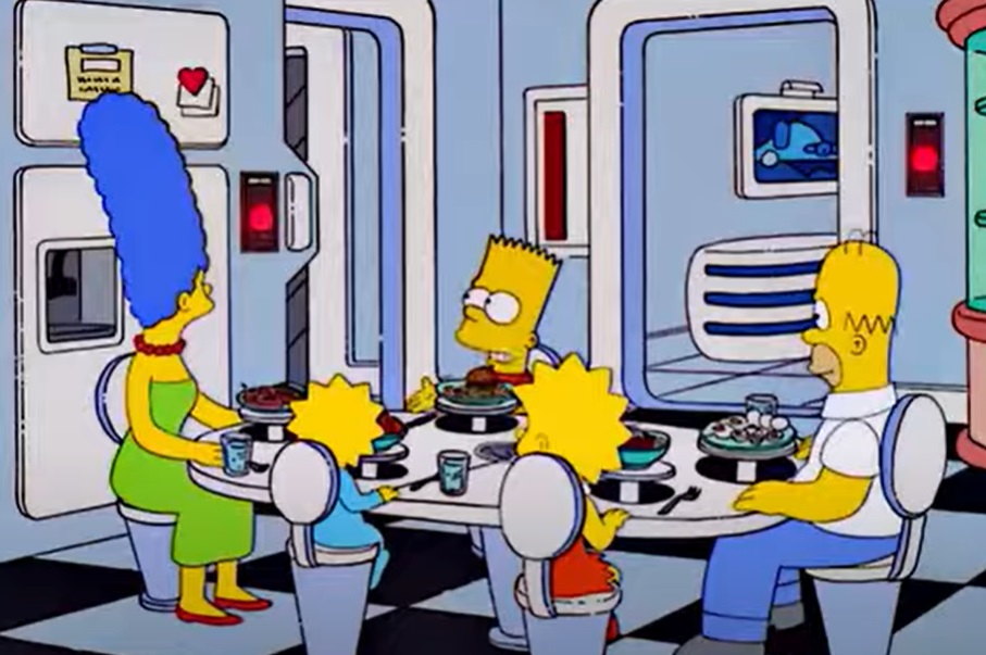 Screenshot from the animated sitcom The Simpsons (1989-)