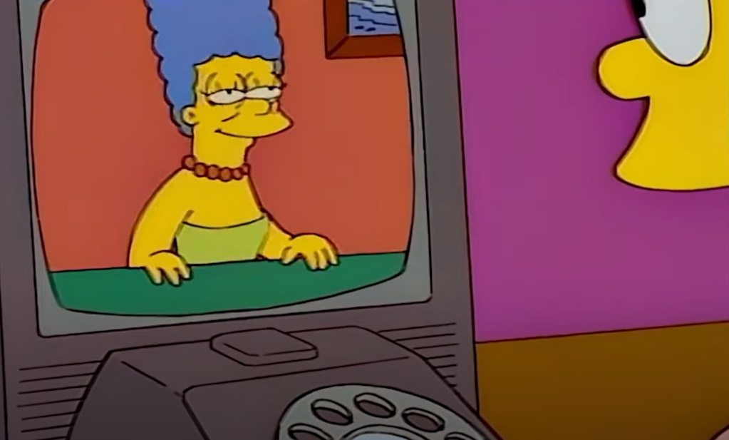 Screenshot from the animated sitcom The Simpsons (1989-)