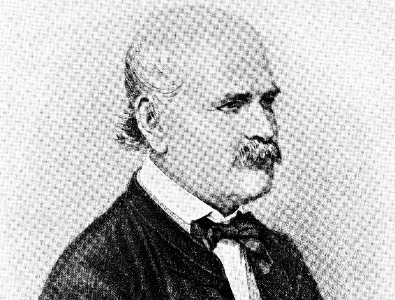 Portrait of Ignaz Semmelweis facing right
