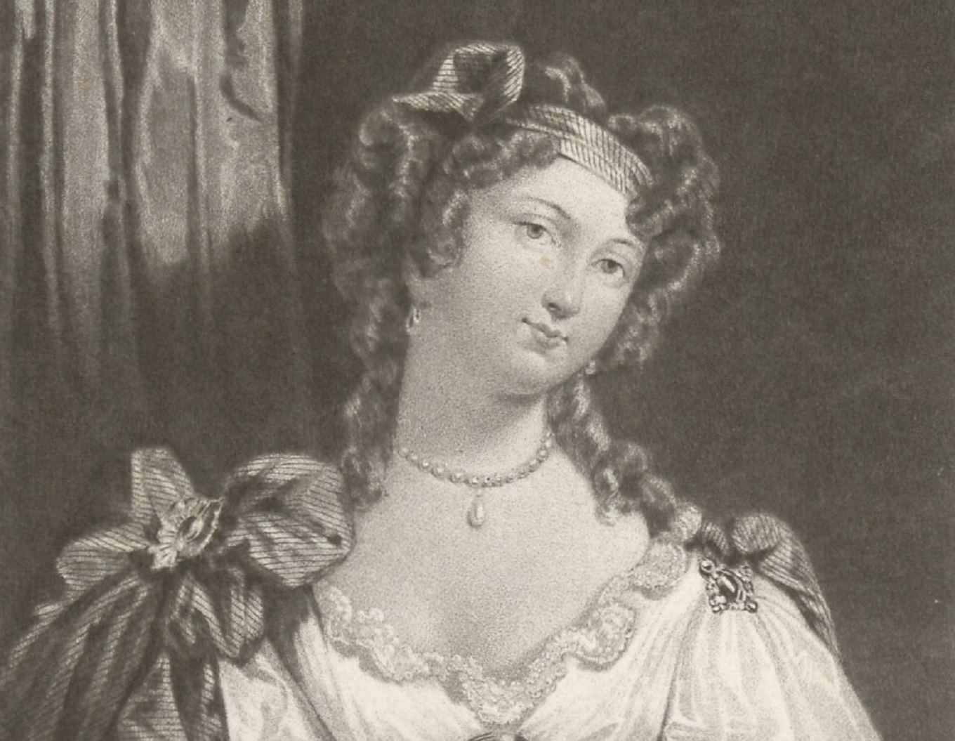 Portrait painting of Marie Angélique de Scorailles - 19th century