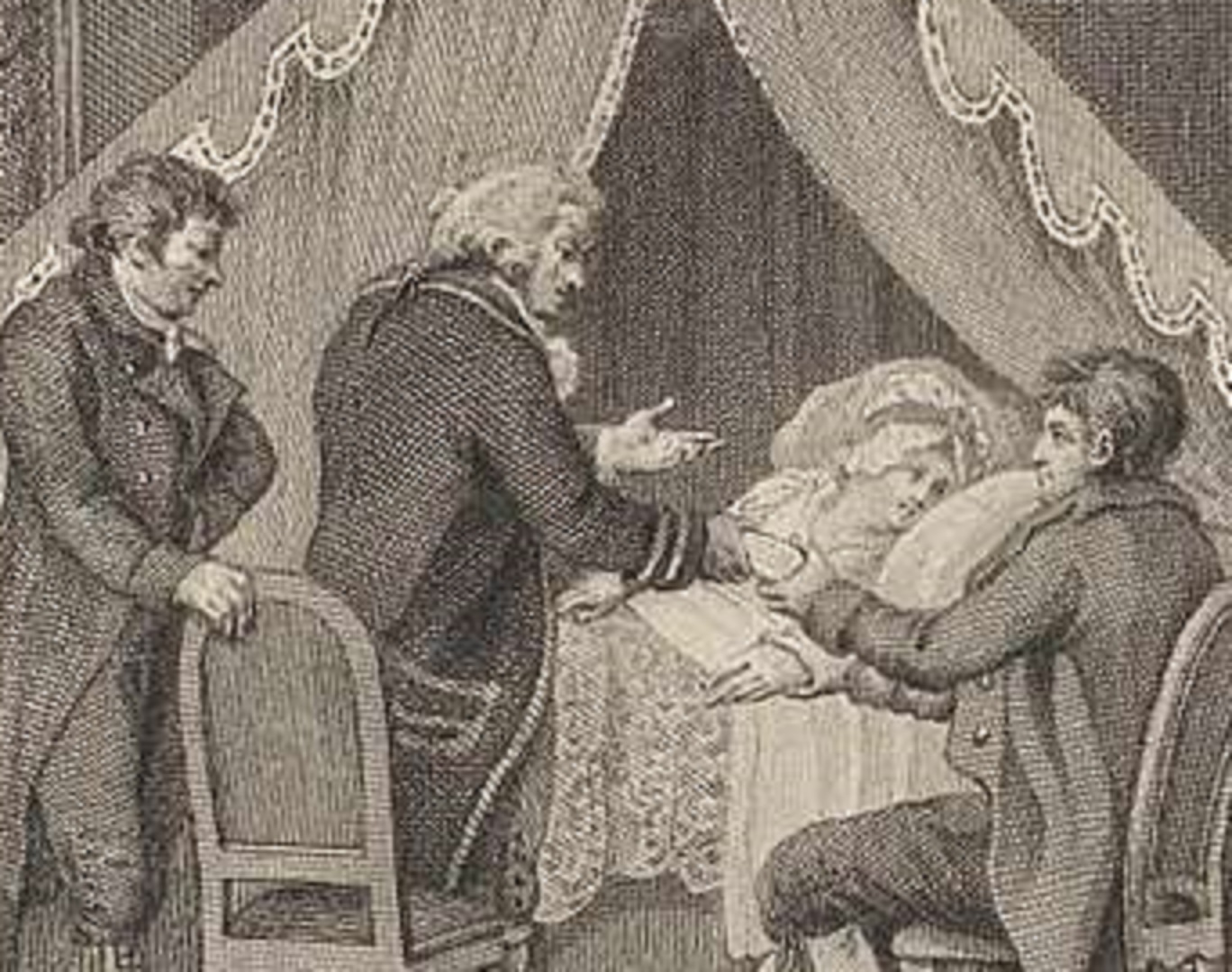 Sick woman in bed - 1798 - 1811