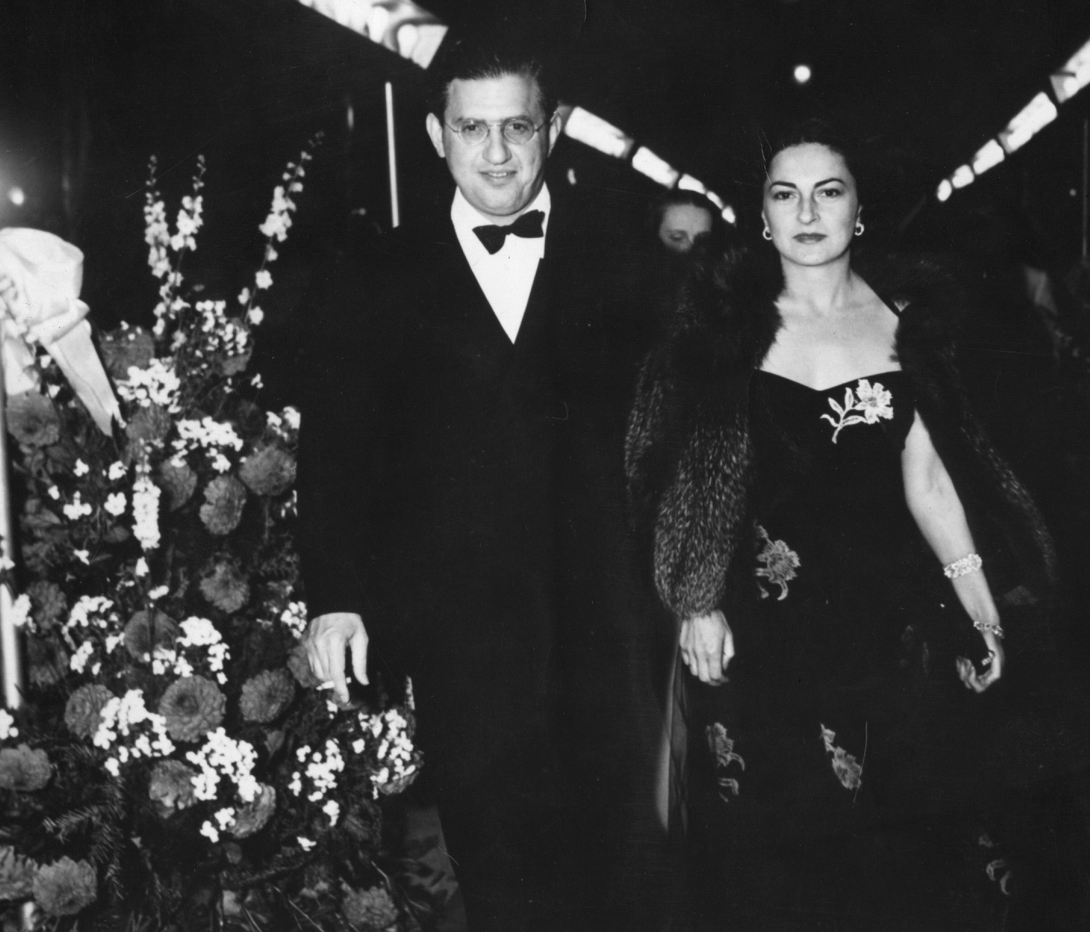 David Oliver Selznick (1902-1965) and his wife Irene at premiere