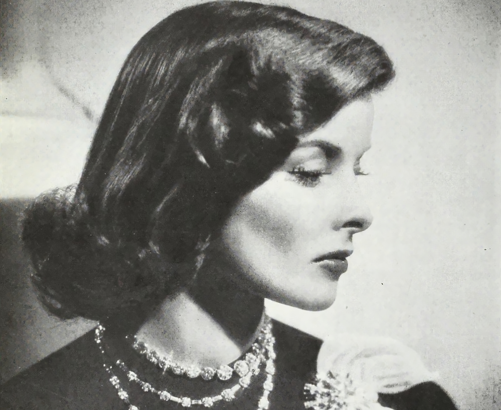 Katherine Hepburn, 1938  in black