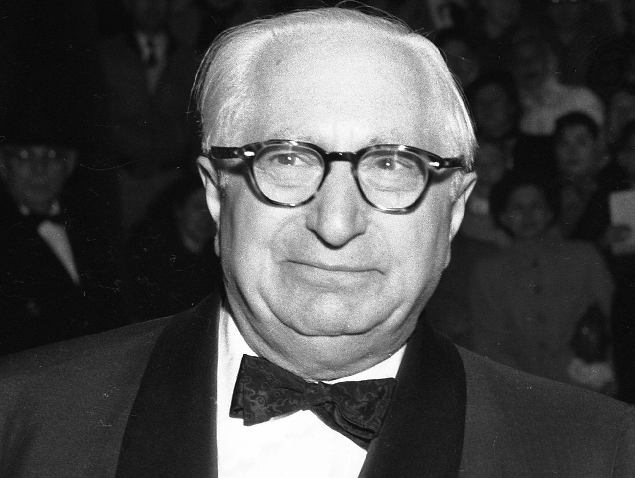 Louis B Mayer in suit facing front at the camera