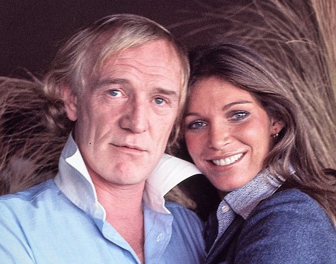 Portrait Photo of actor Richard Harris and his wife Ann Turkel