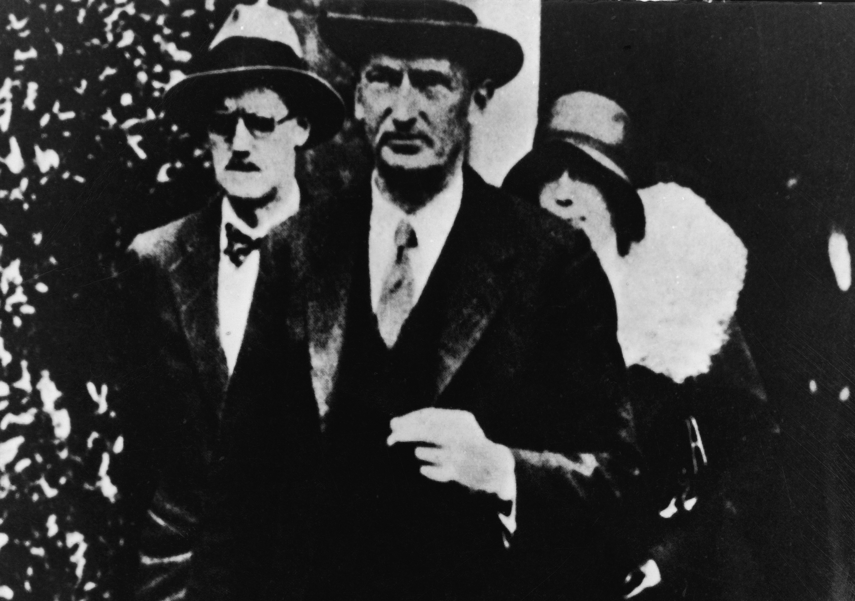 James Joyce & Fiancee Nora Walking To Wedding
