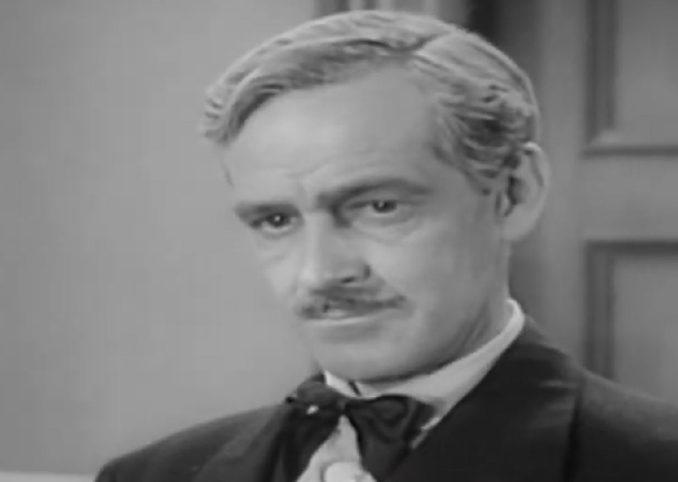 Screenshot of Black Bart (Arthur Space) looking at side - from Stories of the Century (1954-55)