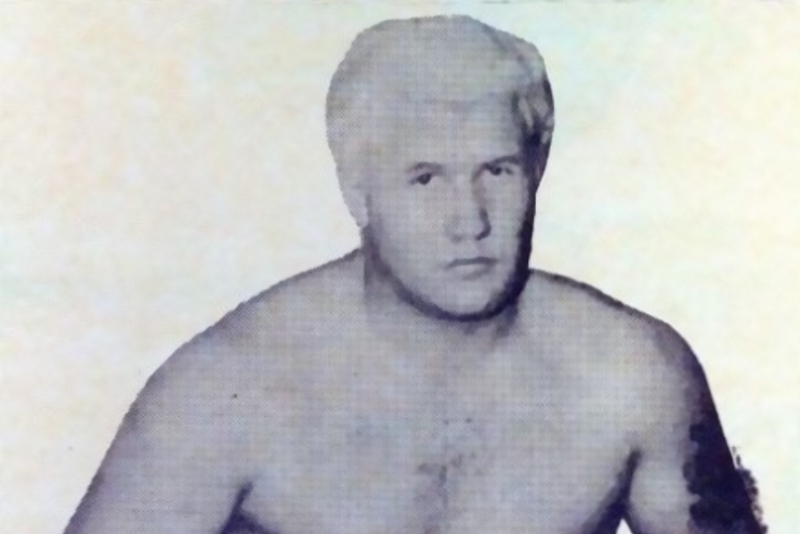 Harley Race on the cover of the wrestling magazine
