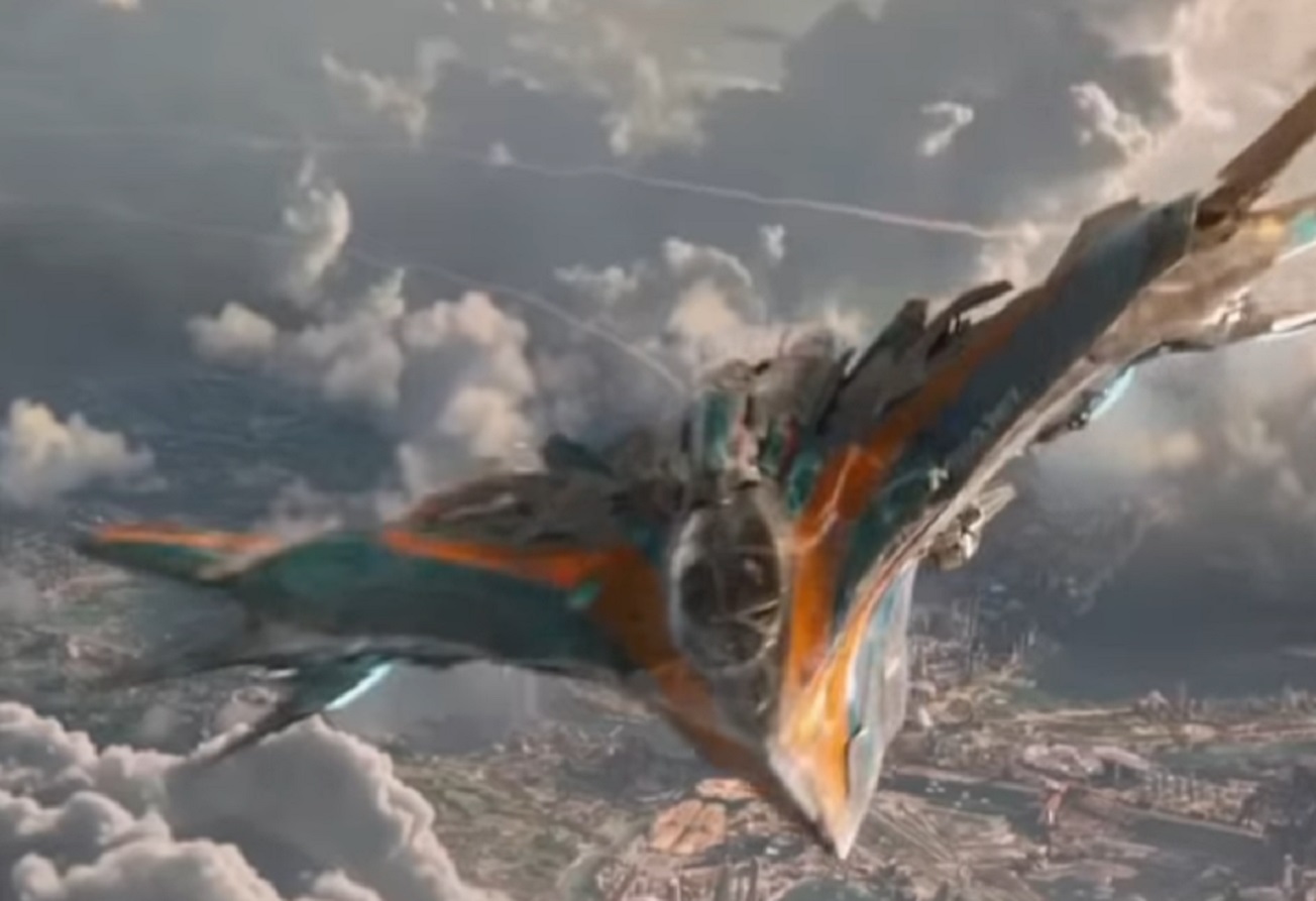Screenshot of Milano space ship - from Guardians of the Galaxy (2014)