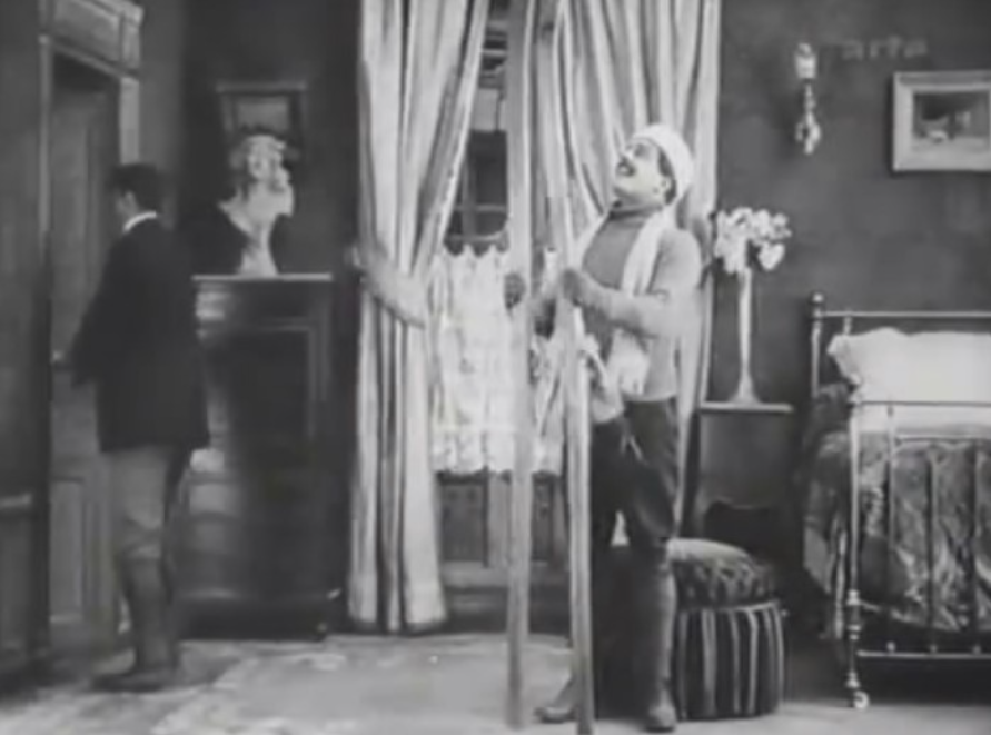 Max Linder scene from a movie