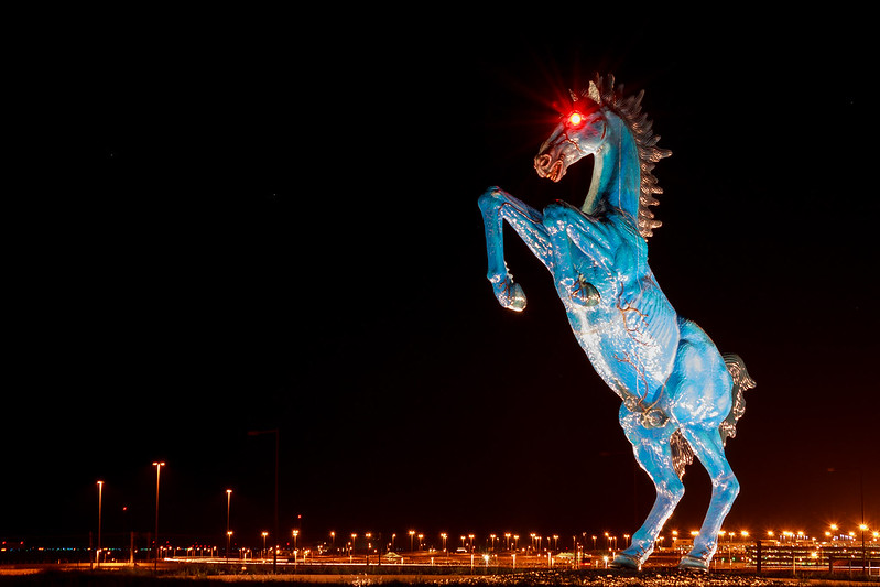 Blucifer at the Denver International Airport