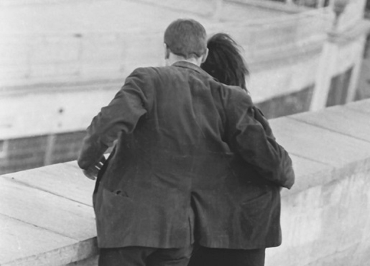 Couple walking outside - 1970