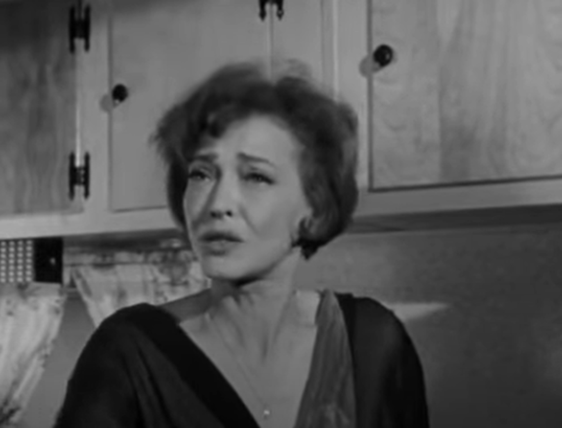 Screenshot of Sylvia Sidney looking at camera - from Route 66 (1960-64)