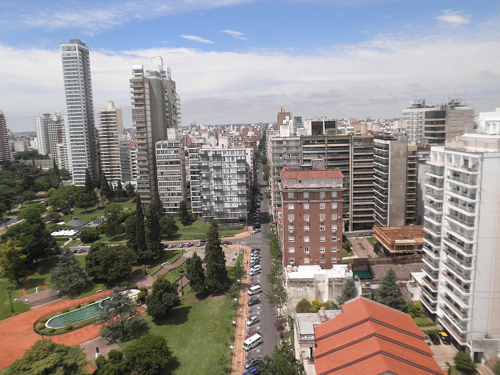 Rosario Skyline Viewed From The National Flag Memorial