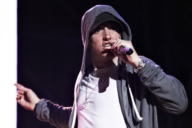 Eminem on stage